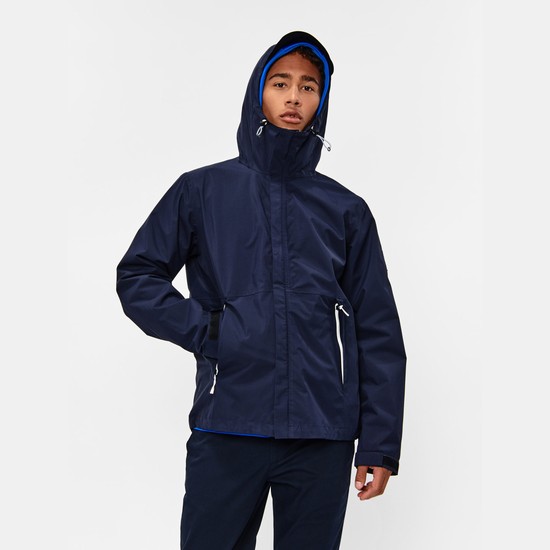 Aigle Waterproof Coats Men Navy ZA-35904